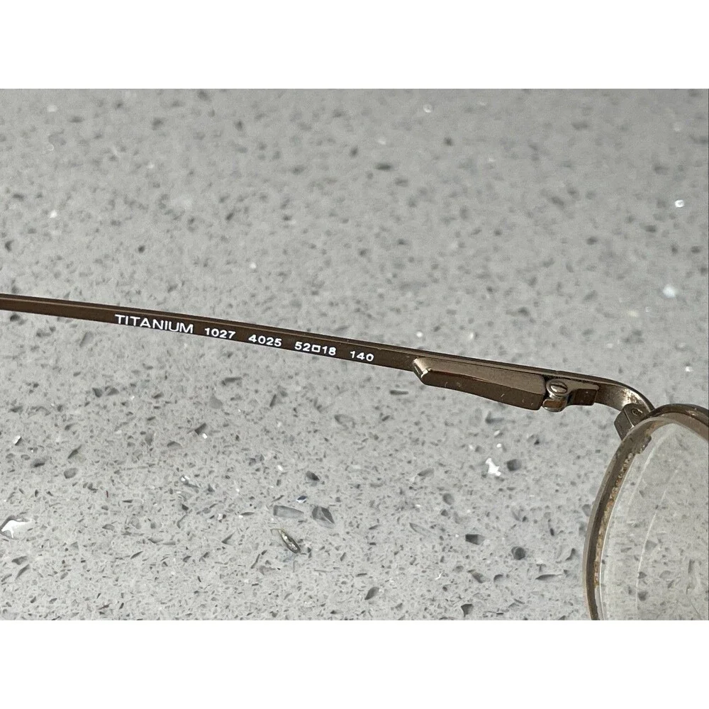 Luxottica Titanium 1027 4025 52-18-140 Italy Eyeglasses Frames ONLY full rim